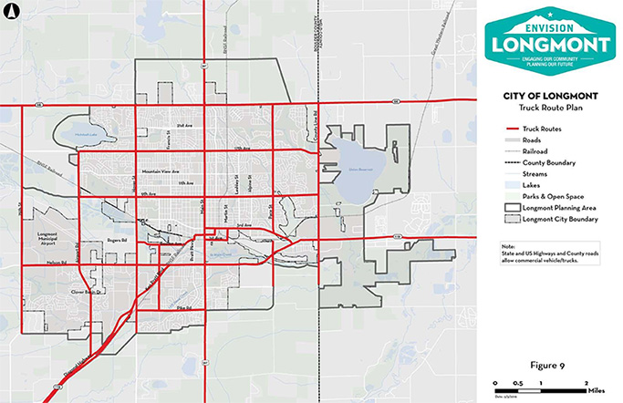 truck route plan commercial longmont