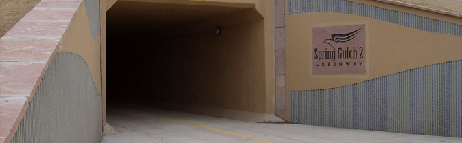 Spring Gulch #2 Greenway underpass closeup