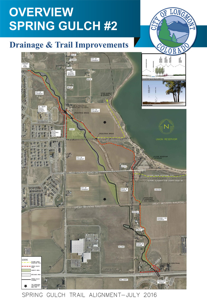 Spring Gulch #2 Greenway overview map