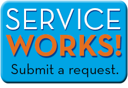 blue button that says service works, submit a request