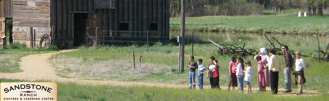 Sandstone Ranch Visitors Learning Center school group tour