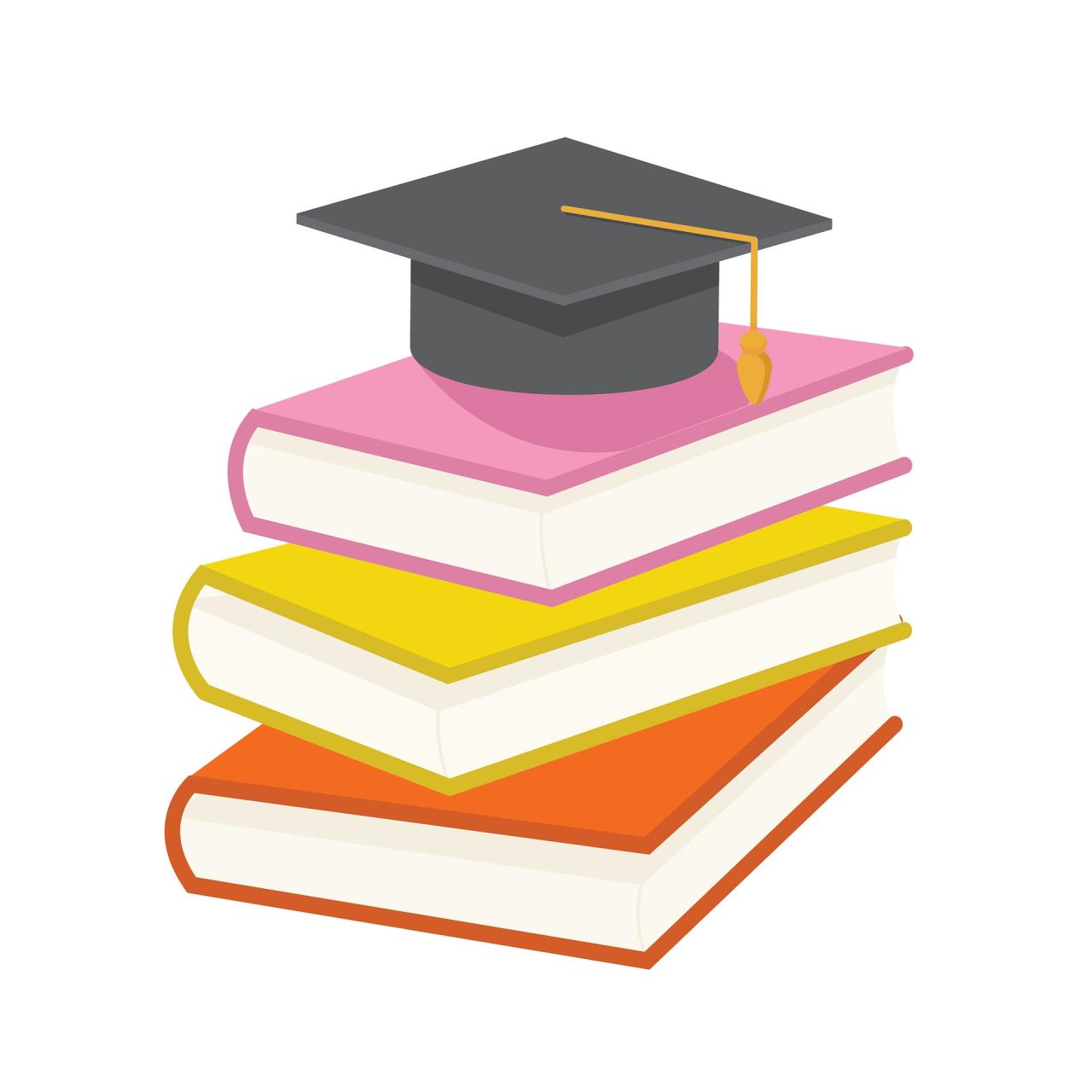 Books and mortarboard