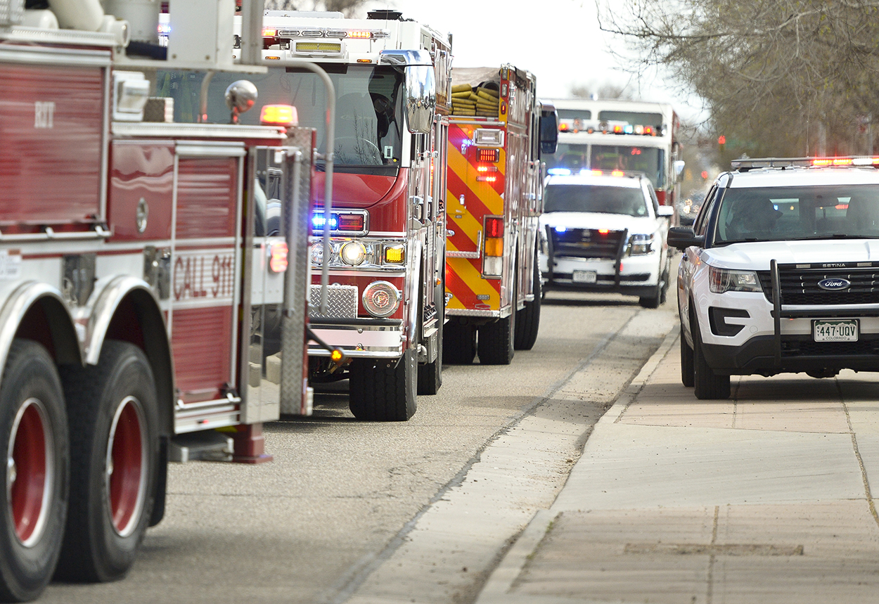 Police and Fire responding to emergency