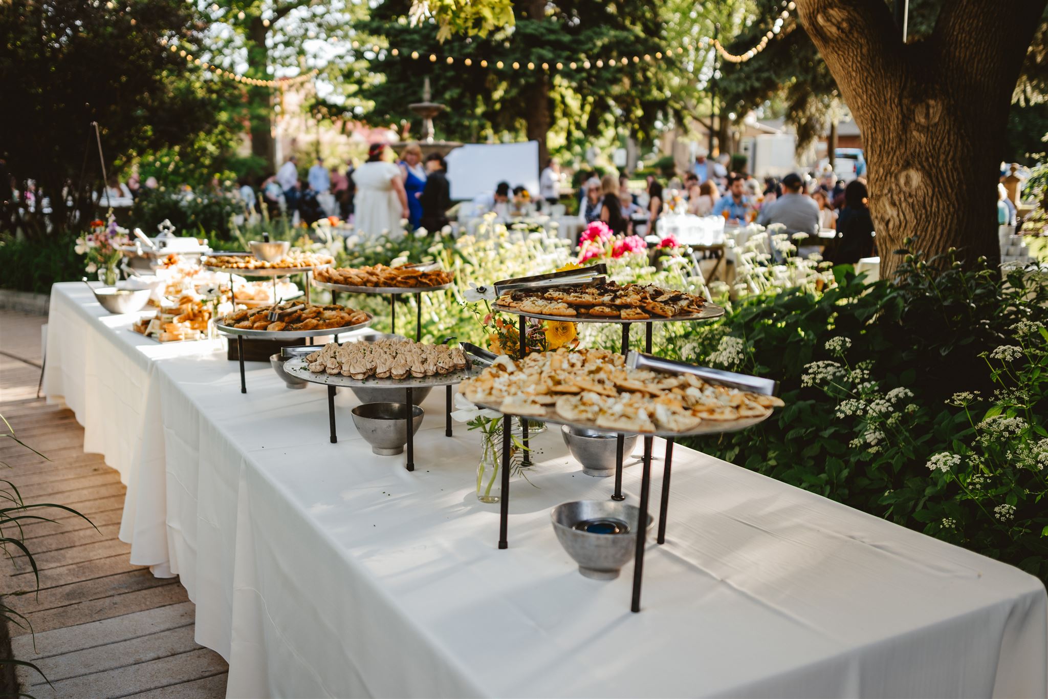 Buffet table at Callahan House